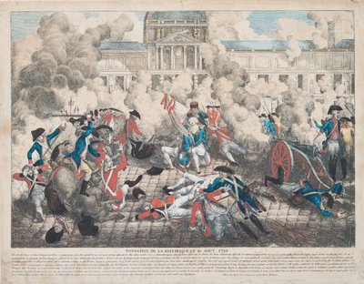 Republikens grundande, 10 augusti 1792 av French School